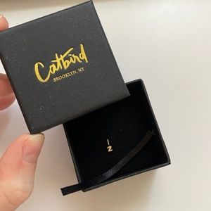 Catbird “z” 14k yellow gold initial charm